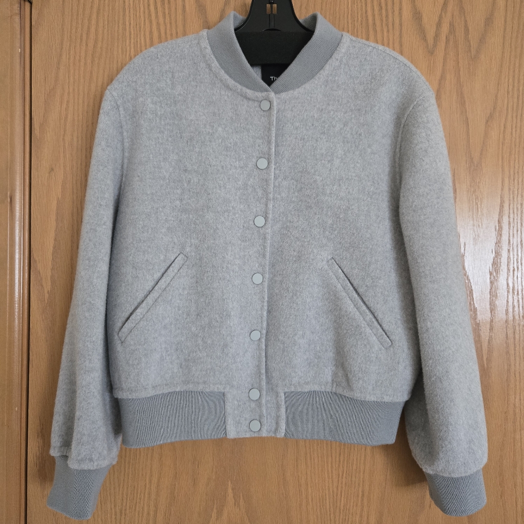 Theory Varsity Jacket In Double-Face Wool-Cashmere